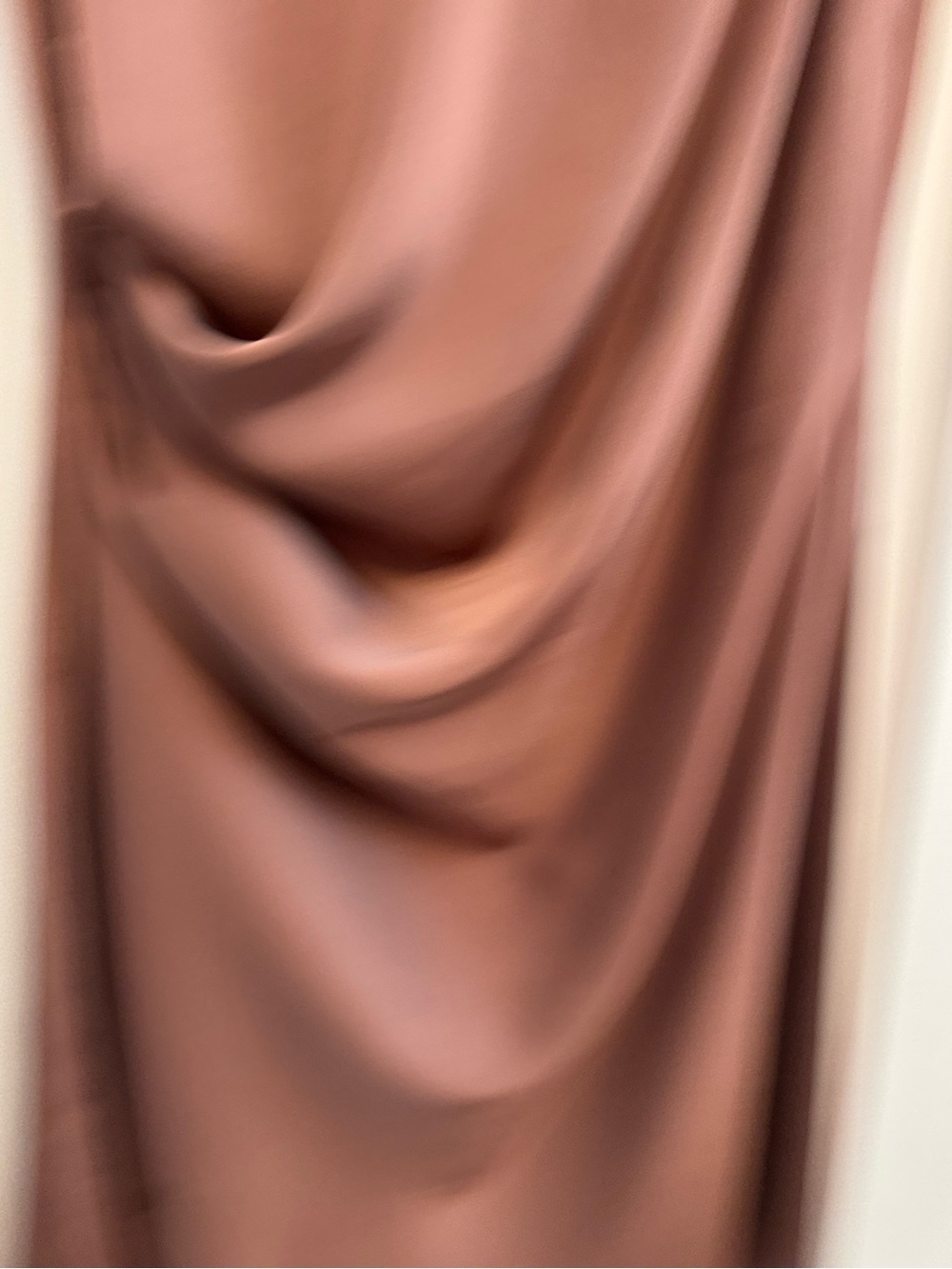 Ieena Mac Duggal Mauve Satin Jeweled Rhinestone Neck - Picture 4 of 5